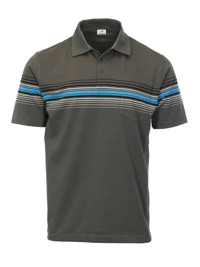PS-934 Men's Striped Polo Shirt
