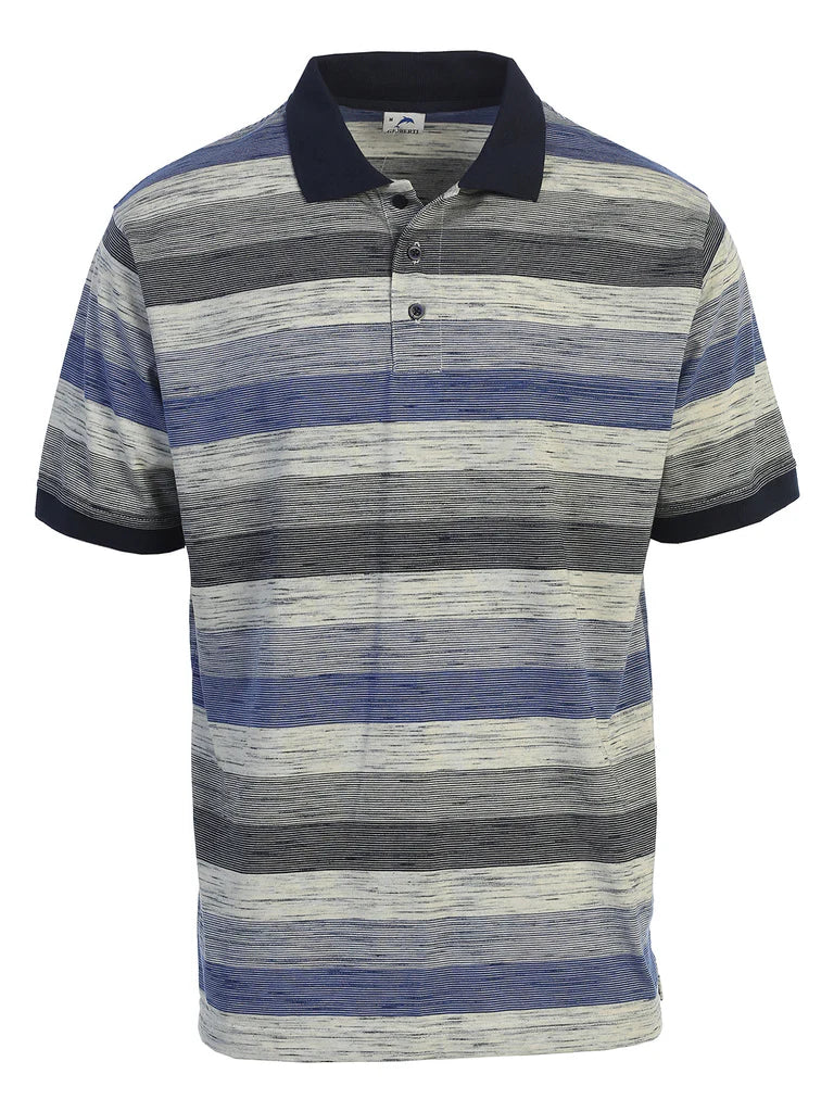 PS-943 Men's Striped Polo Shirt