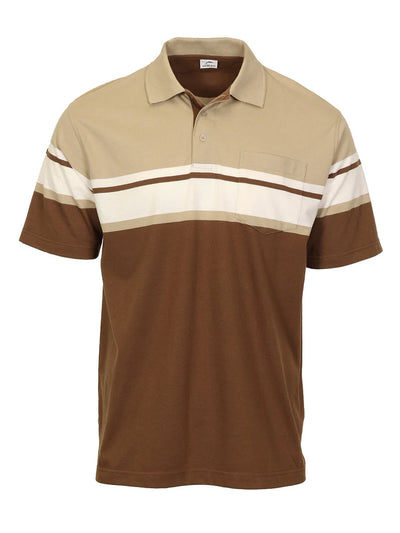 PS-944 Men's Striped Polo Shirt