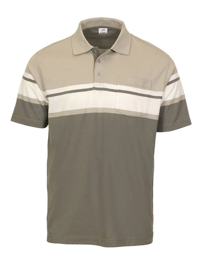 PS-944 Men's Striped Polo Shirt