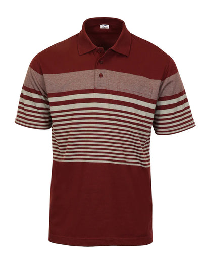 PS-947 Men's Multi-Striped Polo Shirt