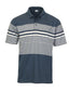 PS-947 Men's Multi-Striped Polo Shirt