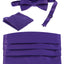 Boys' Adjustable Satin And Paisley Cummerbund Set With Formal Bow Tie and Pocket Square