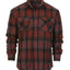 Men's Long Sleeve Plaid Flannel Shirt with pocket-B