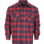 Men's Long Sleeve Plaid Flannel Shirt with pocket