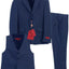 BSV-81 TODDLER'S, KID'S AND BOY'S 3PC SUIT SET BLACK-GRAY-CHARCOAL-NAVY-R BLUE-GREEN