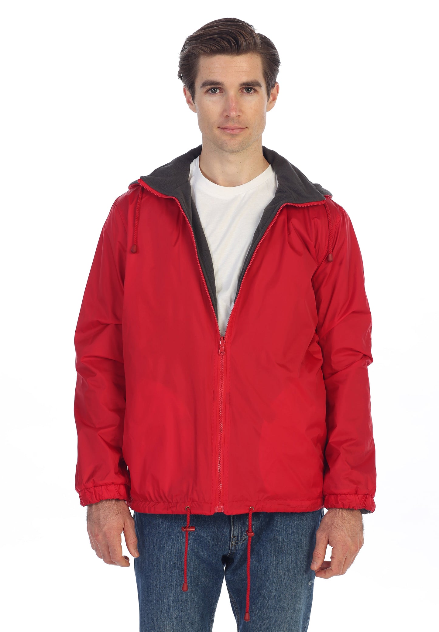 Men's Reversible Jacket with Polar Fleece Lining