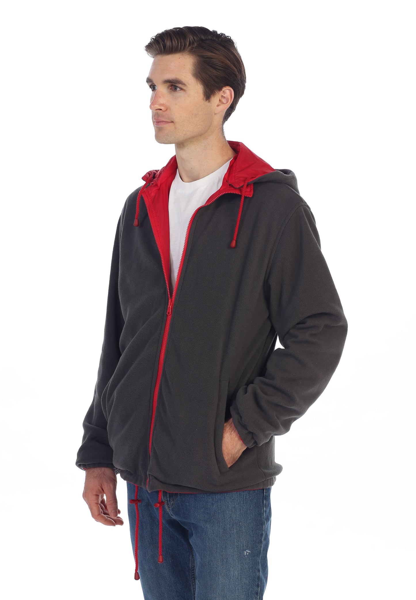 Men's Reversible Jacket with Polar Fleece Lining