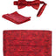 Boys' Adjustable Satin And Paisley Cummerbund Set With Formal Bow Tie and Pocket Square