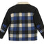 Boys Full Zip Wool-Like Plaid Jacket with Warm Cozy Inner Padding and Sherpa Collar