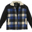 Boys Full Zip Wool-Like Plaid Jacket with Warm Cozy Inner Padding and Sherpa Collar