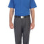 Men's Short Sleeve Solid Dress Shirt