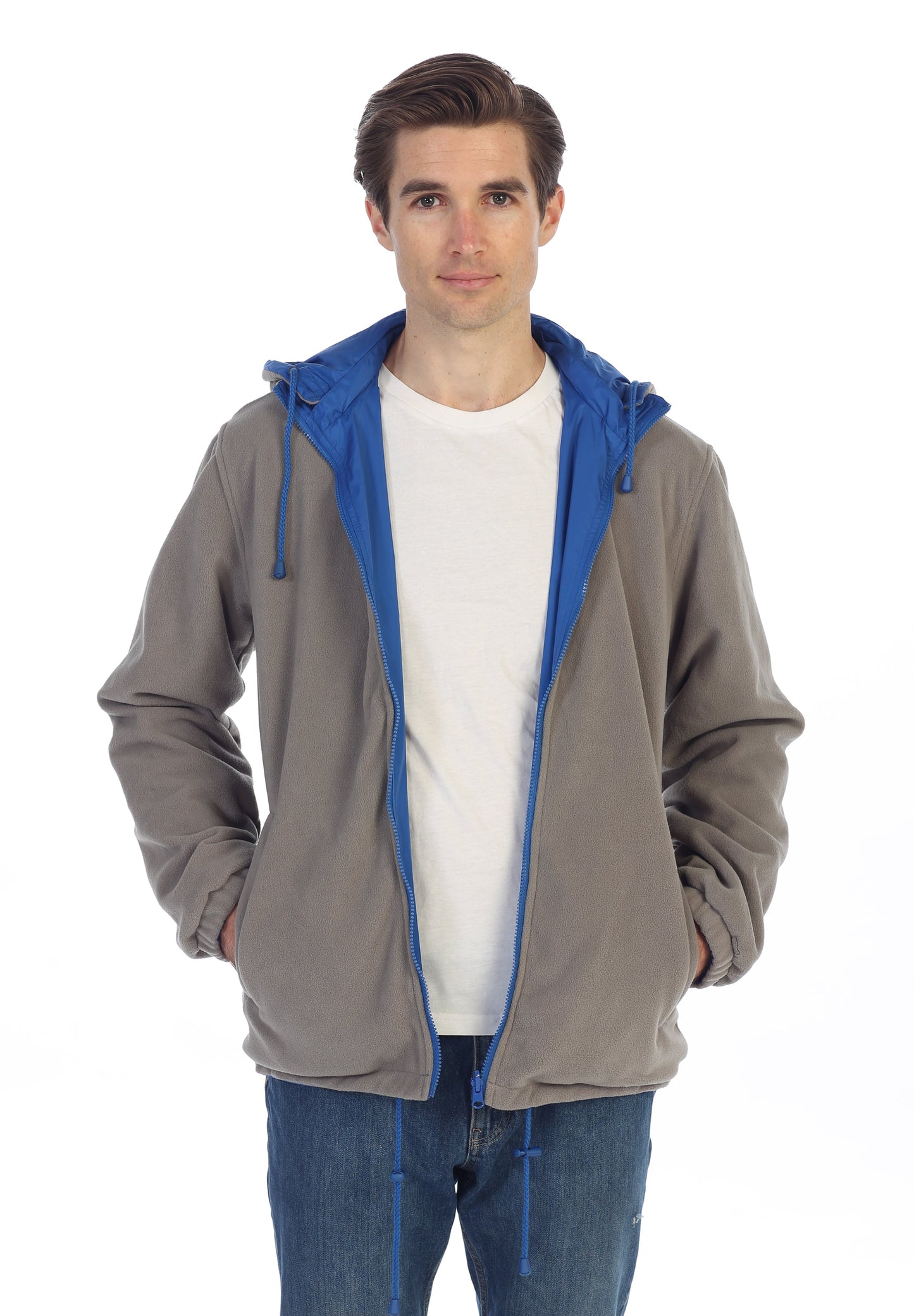 Men's Reversible Jacket with Polar Fleece Lining