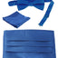 Boys' Adjustable Satin And Paisley Cummerbund Set With Formal Bow Tie and Pocket Square