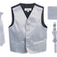 VSK4 BOYS SATIN SOLID 4 PCS SET FORMAL VEST IN 12 COLORS SIZE 2-7