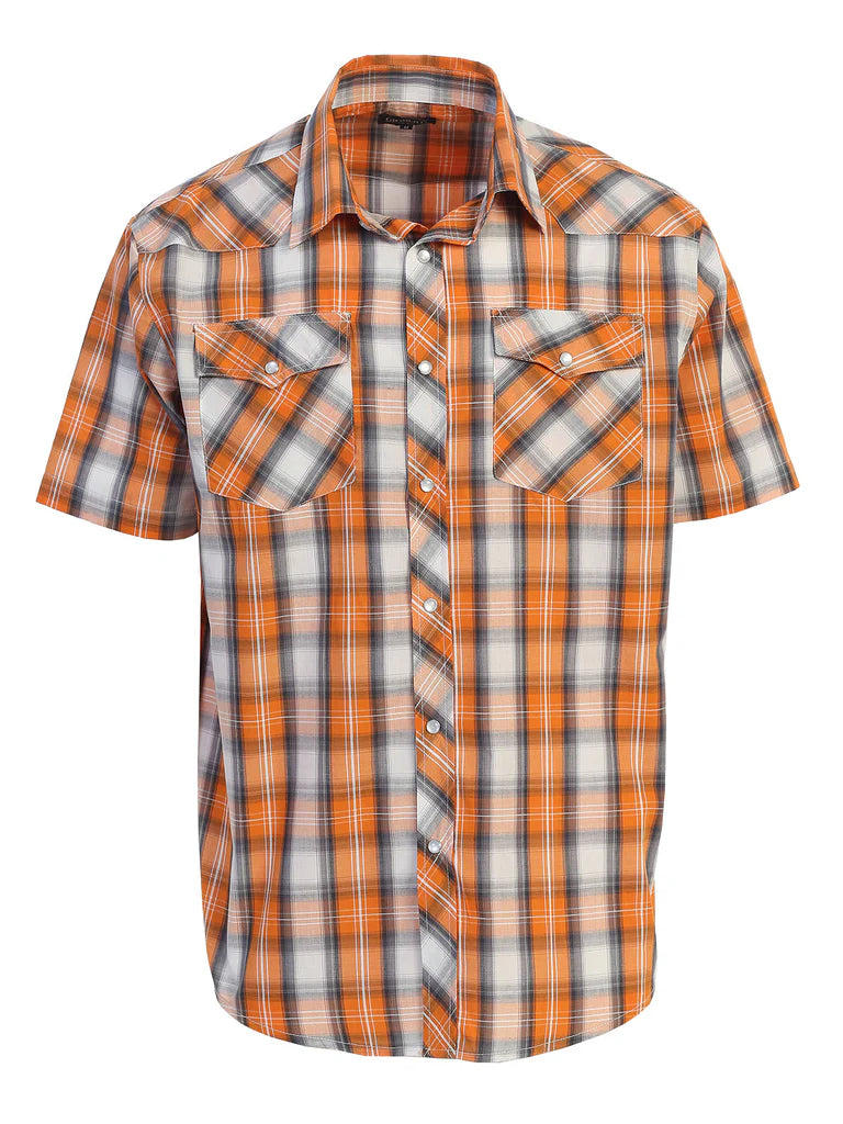 SS-92W Men's Plaid Western Shirt Part-A