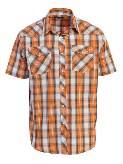 SS-92W Men's Plaid Western Shirt Part-A