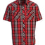 SS-92W Men's Plaid Western Shirt Part-A