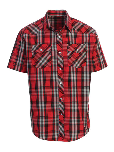 SS-92W Men's Plaid Western Shirt Part-A