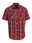 SS-92W Men's Plaid Western Shirt Part-A