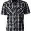 SS-92W Men's Plaid Western Shirt Part-B