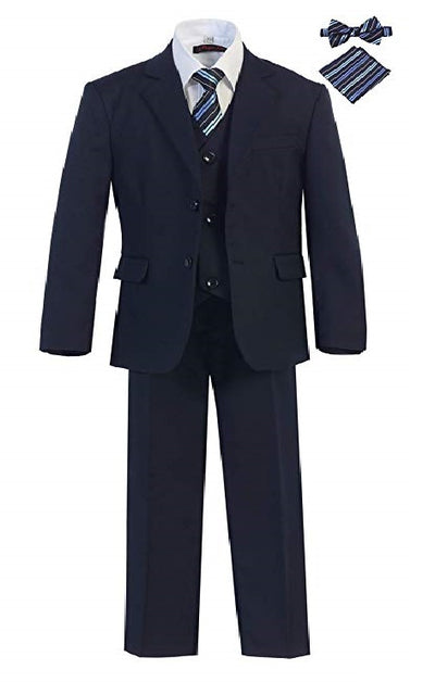 ST-13 BOYS SLIM FIT HUSKY FORMAL SUIT NAVY SIZE 8-20