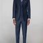 ST-13 Men's Navy Notched Lapel Suit Slim Fit (3 PCS)