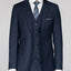 ST-13 Men's Navy Notched Lapel Suit Slim Fit (3 PCS)