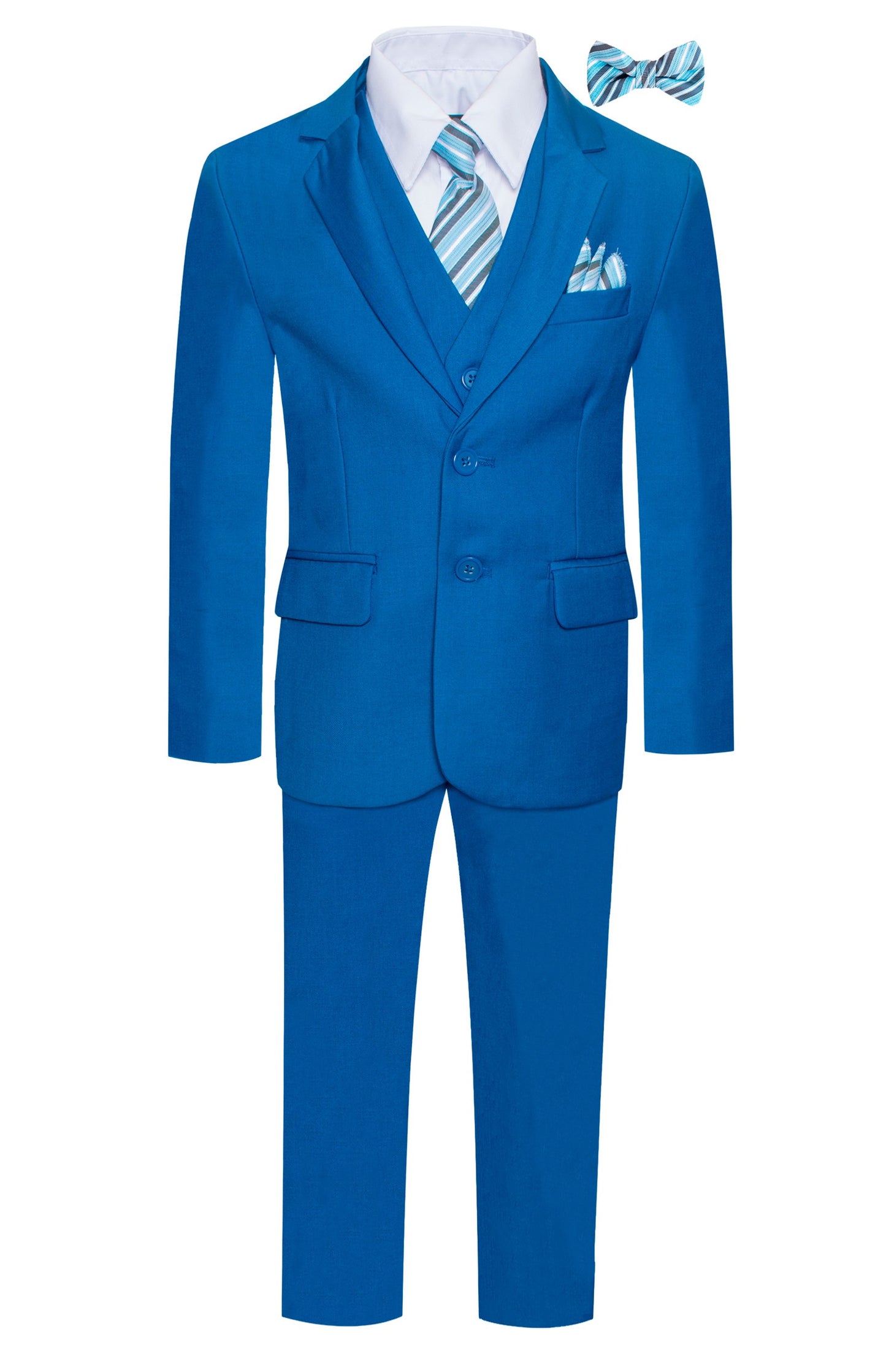 ST-14 Boys formal Royal Blue SLIM FIT suit (7 pcs)