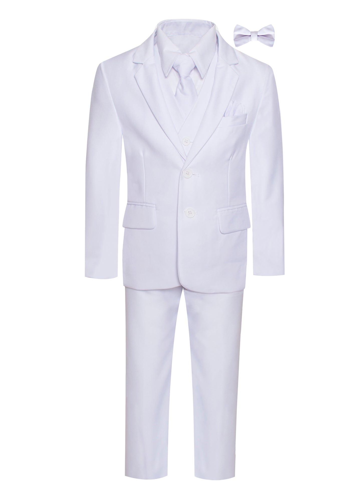 ST-5 FORMAL BOYS SUIT IN WHITE (7 PCS) SLIM FIT