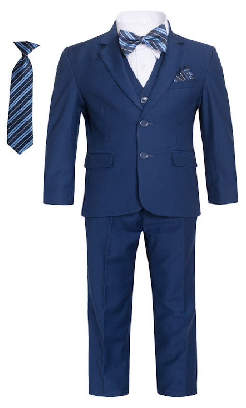 ST-8 BOYS SLIM FIT HUSKY FORMAL SUIT L-NAVY SIZE 8-20