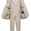 ST-9 Boys formal Light Khaki suit Slim Fit (7 pcs)