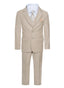 ST-9 Boys formal Light Khaki suit Slim Fit (7 pcs)