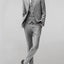 ST-16 Men's Light Gray Notched Lapel Suit Slim Fit (3 PCS)