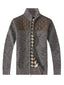 SW-910 MEN'S KNITTED FULL ZIP CARDIGAN SWEATER