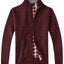 SW-913 MEN'S KNITTED FULL ZIP CARDIGAN SWEATER