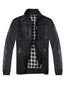 SW-914 MEN'S LONG SLEEVE FULL ZIP KNITTED CARDIGAN SWEATER