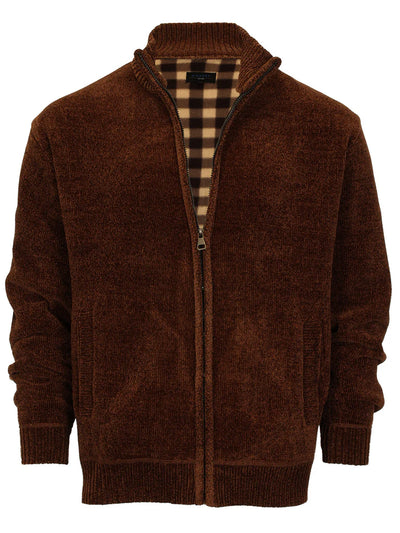 SW-925 Men's Chenille Cardigan Sweater