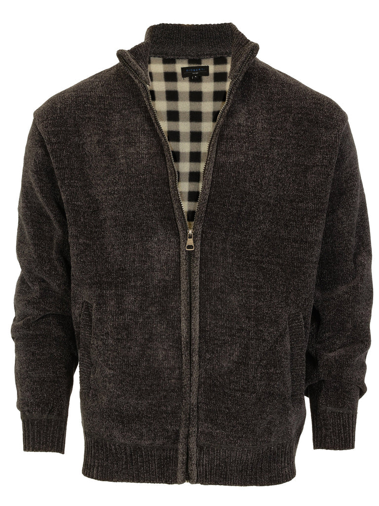 SW-925 Men's Chenille Cardigan Sweater
