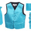 VSK4 BOYS SATIN SOLID 4 PCS SET FORMAL VEST IN 12 COLORS SIZE 2-7