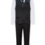 TUX-VS BLACK BOY'S VEST SET SIZE 1-14