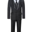 TX-1026 Boys formal Black Shawl Lapel tuxedo suit (7 pcs) SLIM FIT