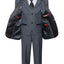 TX-1026 Boys formal Charcoal Shawl Lapel tuxedo suit Slim Fit (7 pcs)