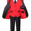 TX-1026 Boys formal Red Shawl Lapel tuxedo suit Slim Fit (7 pcs)