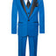 TX-1026 Boys Formal ROYAL Blue Shawl Lapel tuxedo suit (7 pcs) SLIM FIT