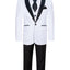 TX-1026 Boys formal White Shawl Lapel tuxedo suit (7 pcs) SLIM FIT