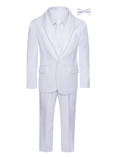 TX-1026 WHITE BOYS SHAWL TUXEDO SLIM FIT (7 PCS)