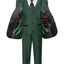 TX-1026 Boys formal Red Shawl Lapel tuxedo suit Slim Fit (7 pcs)