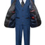 TX-1026 Boys formal Navy Shawl Lapel tuxedo suit Slim Fit (7 pcs)