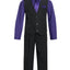 V-1288 Boys formal SOLID vest set with tie (4 pcs) PURPLE-FUCHSIA-LILAC-HAWAIIAN BLUE SIZE S-XL AND 2-20